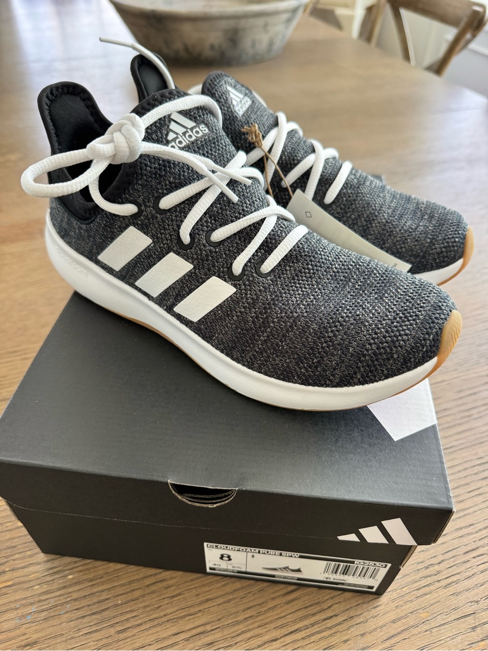 Brand new with tags and box adidas cloud foam pure size 8 sneakers